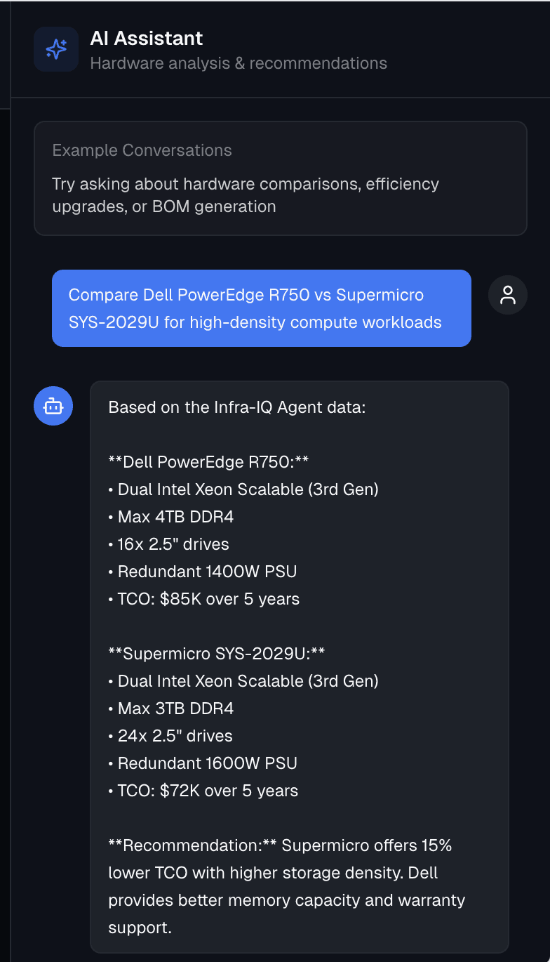 Infra-IQ Research Agent